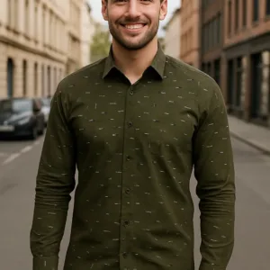 Mens Plain Black Official & Formal Shirt - 1