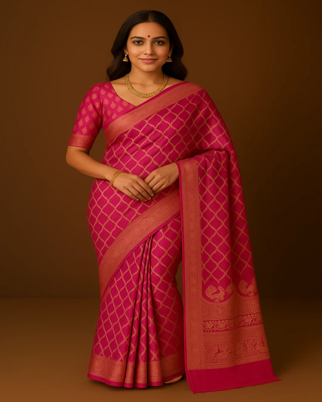 SAREE 36 PINK (1)