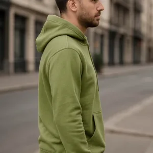 1- Mens-Hoodie-Light Green 3