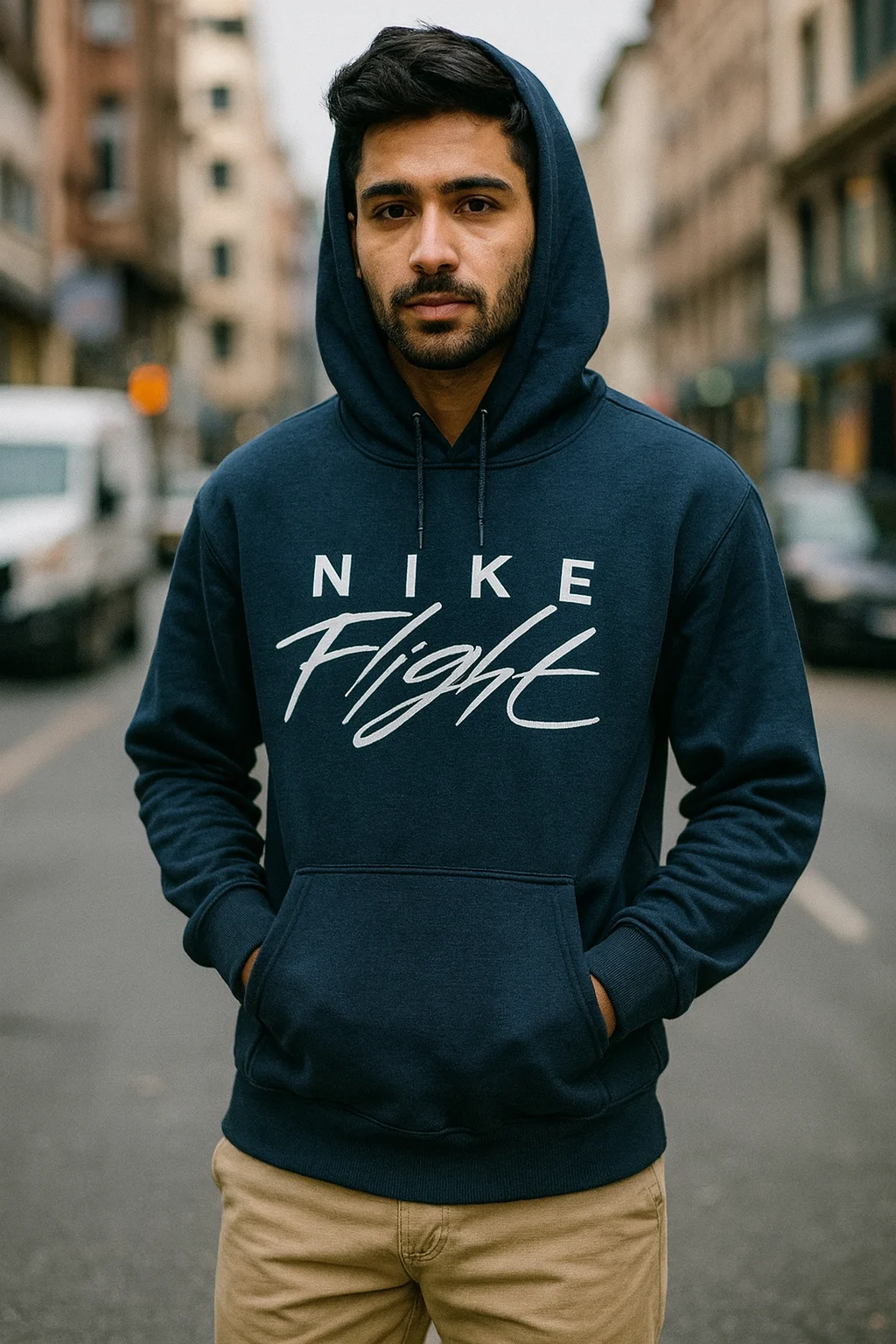 1- Mens-Hoodie-Dark Navy Blue 1