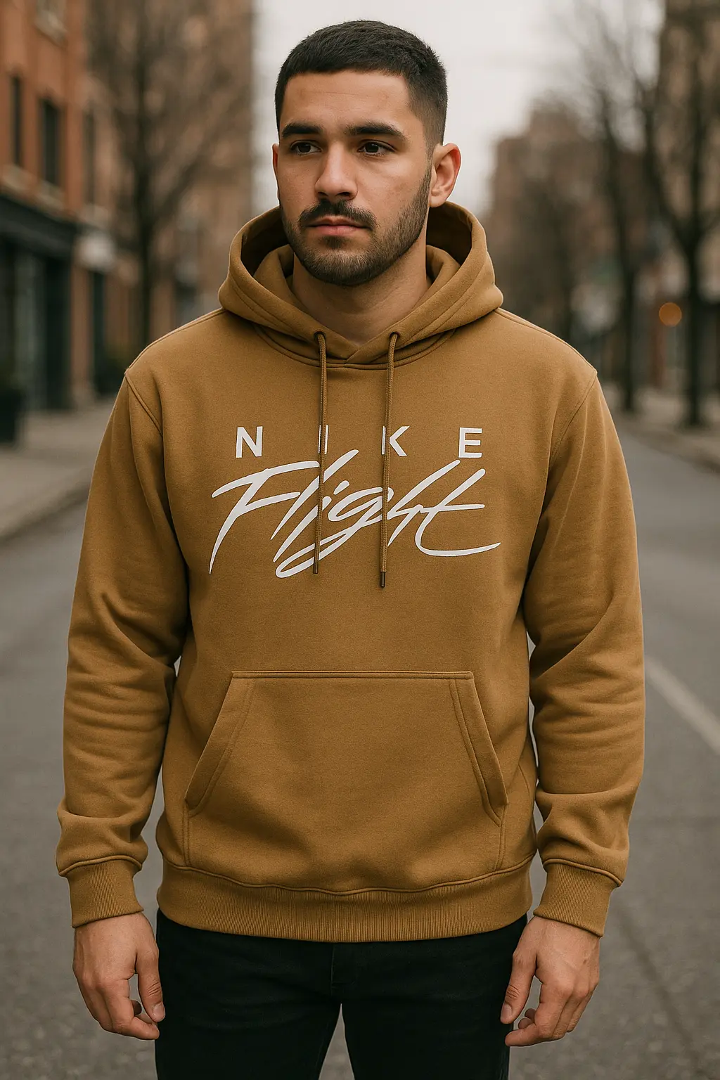1- Mens-Hoodie-Caramel Brown 1