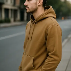 1- Mens-Hoodie-Caramel Brown 3